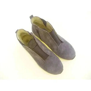 Otbt Forever Womens Bethel Ankle Boots Blue White Leather Round Toe Zipper 7 M